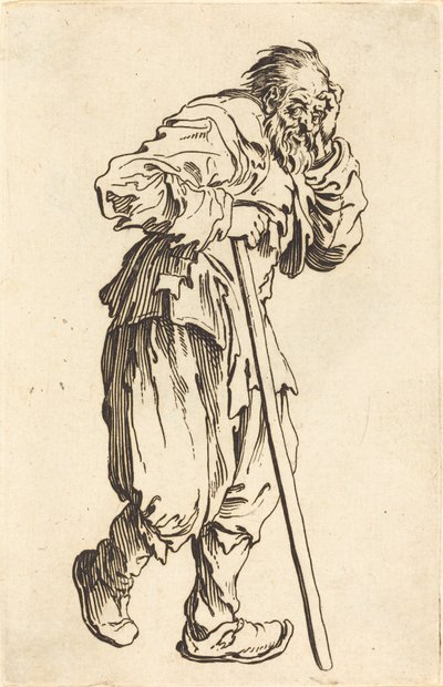 Sopalı Dilenci, c. 1622. by Jacques Callot