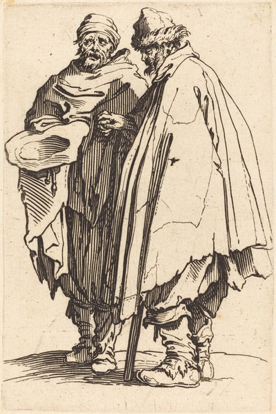 Kör Dilenci ve Refakatçi by Jacques Callot