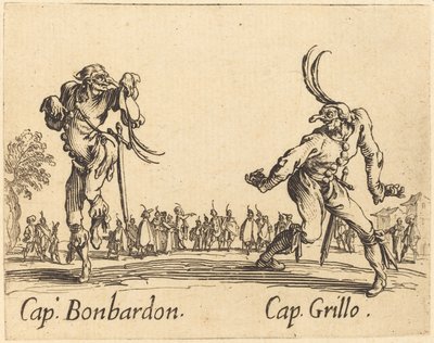kap. Bonbardon ve Kap. ızgara by Jacques Callot