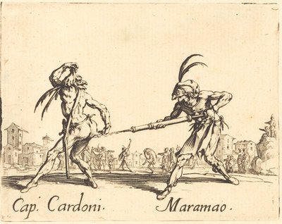 kap. Cardoni ve Maramao by Jacques Callot