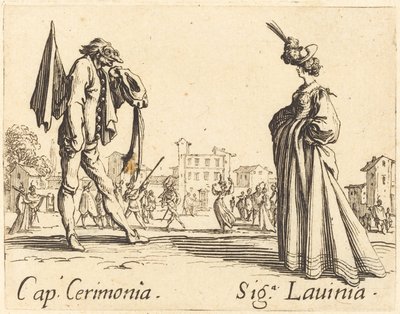 Kap. Töreni ve Siga. Lavinya, c. 1622. by Jacques Callot