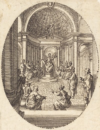 Doktorlar arasında İsa by Jacques Callot
