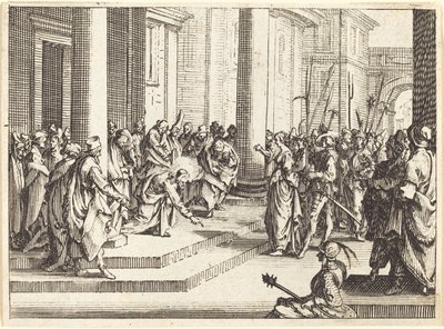 Mesih ve Zina Edilen Kadın by Jacques Callot
