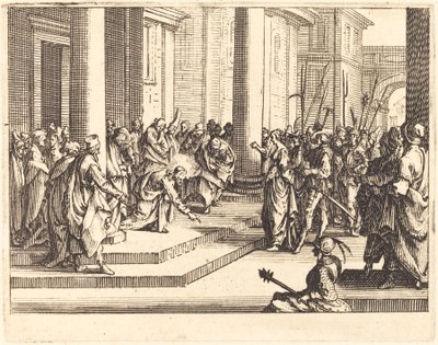 Mesih ve Zina Edilen Kadın by Jacques Callot