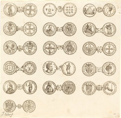 Madeni paralar [plaka 10] by Jacques Callot