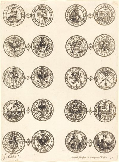 Madeni paralar [plaka 2] by Jacques Callot