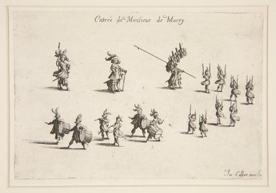 Savaş? la Barri?re, Entrée de M. de Macey by Jacques Callot