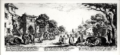 Yol Kenarında Ölüm, İsrail Henriet (c.1590-1661) 1633 tarafından oyulmuş 
