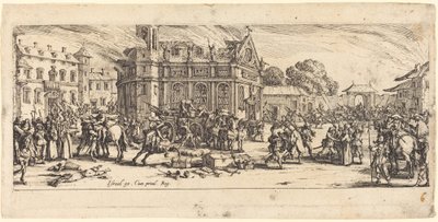 Bir Manastırın Yıkımı by Jacques Callot