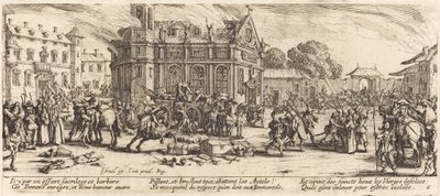 Bir Manastırın Yıkımı by Jacques Callot