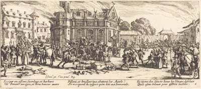 Bir Manastırın Yıkımı, c. 1633. by Jacques Callot