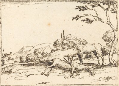 Doe Tayının Yasını Tutuyor by Jacques Callot