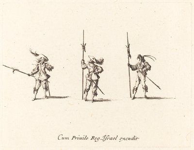 Halberds ile matkap by Jacques Callot
