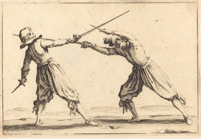 Kılıç ve Hançerlerle Düello by Jacques Callot