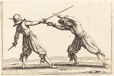Kılıç ve Hançerlerle Düello by Jacques Callot