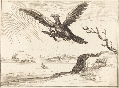 kartal ve genç by Jacques Callot