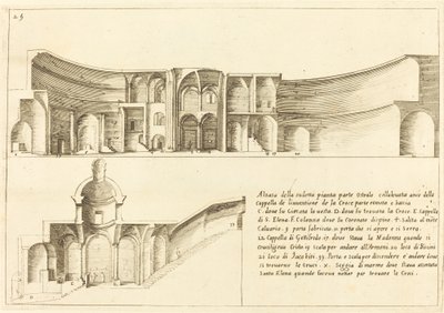 Haçın İcadı Şapelinin Yükselişi by Jacques Callot