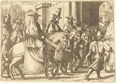 Ferrara Kasabasına Giriş, 1612. by Jacques Callot