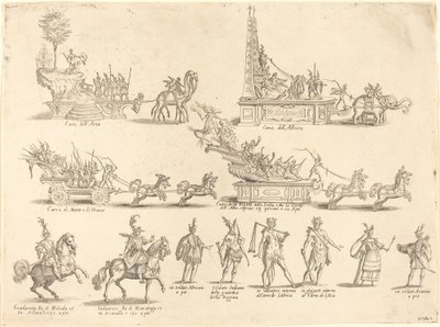 Şamandıralar ve Katılımcılar by Jacques Callot