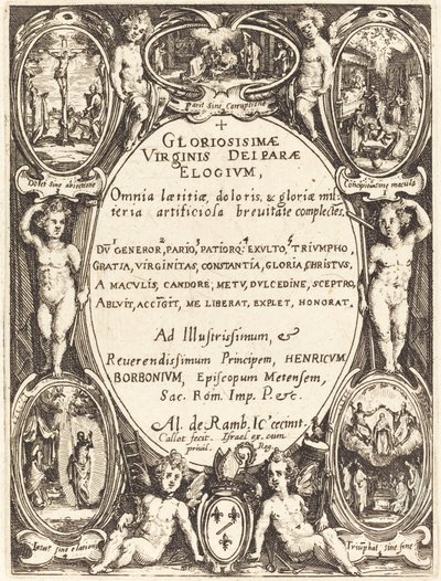 "Gloriosissimae" için ön yazı by Jacques Callot