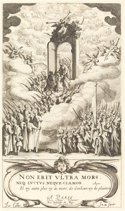 "Azizlerin Takvimi" için ön yazı by Jacques Callot