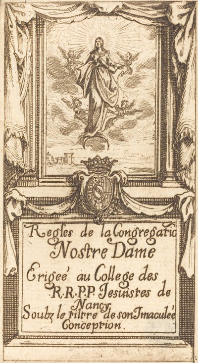 Our Lady of Order Kuralları için Frontispiece by Jacques Callot