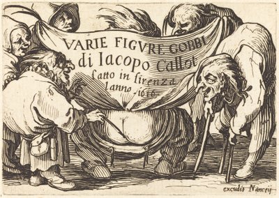 "Varie Figure Gobbi"nin ön yüzü (Çeşitli Kambur Figürler) by Jacques Callot