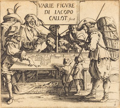 Varie Figürü için Ön Kapak, c. 1621. by Jacques Callot