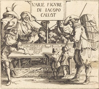 Varie Figürü için Ön Kapak, c. 1621. by Jacques Callot