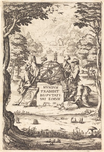 Kutsal Cosmologia için kapak (Astrologlar ile Başlık) by Jacques Callot