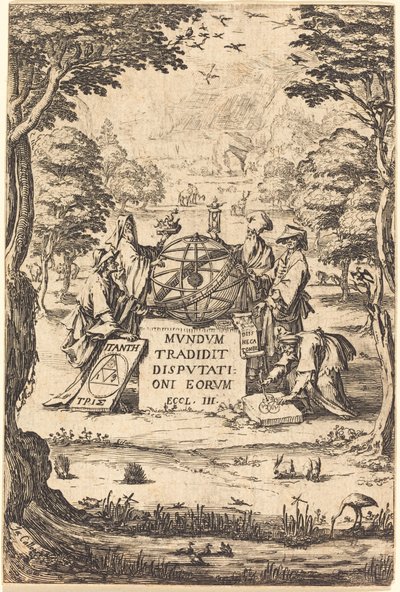 Astrologlar ile Kutsal Kozmoloji Ünvanı için ön yazı. by Jacques Callot