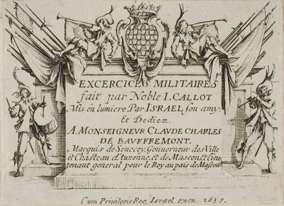 Frontispiece, Askeri Tatbikatlardan by Jacques Callot