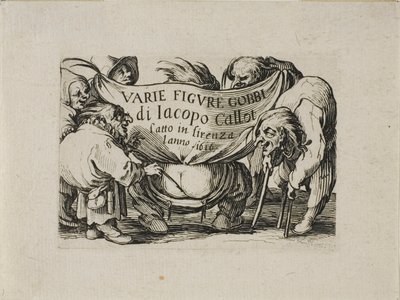 Varie Figure Gobbi'den cephe parçası by Jacques Callot