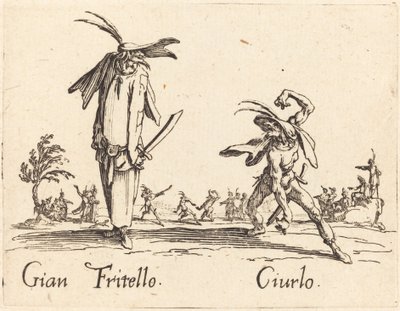 Gian Fritello ve Ciurlo by Jacques Callot