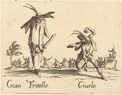 Gian Fritello ve Ciurlo by Jacques Callot