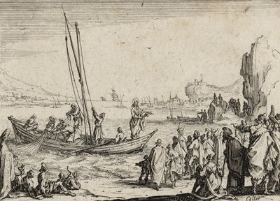 Deniz Kenarında Vaaz Eden İsa, 1635 by Jacques Callot