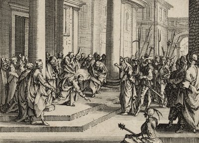 İsa ve Zina, 1635 by Jacques Callot