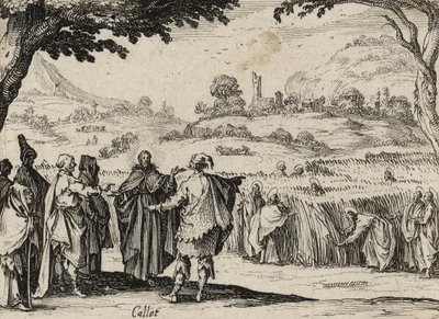 İsa ve Ferisiler, 1635 by Jacques Callot