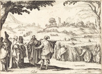 Ferisiler ile İsa by Jacques Callot