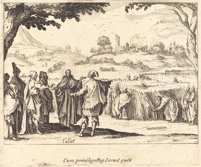 Ferisilerle İsa, 1635. by Jacques Callot