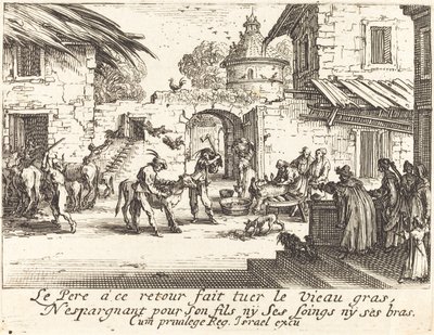 Yağlı Dana Öldürmek by Jacques Callot