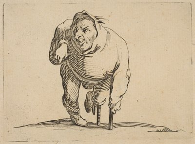 Koltuk Değneği ve Tahtalı Sakat ..., 1616-22. by Jacques Callot