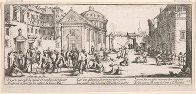 Hastane, The Large Miseries of War'dan bir örnek by Jacques Callot