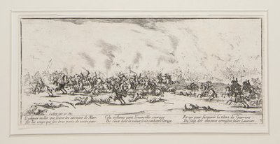 Savaş, Savaşın Büyük Sefaletleri serisinden 3. plaka by Jacques Callot