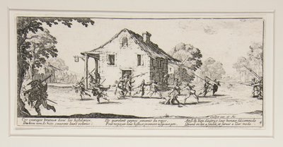 Çapulcu, Savaşın Büyük Sefaletleri serisinden 4. plaka by Jacques Callot