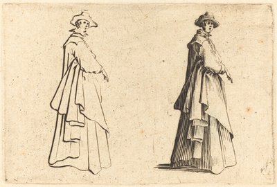 Büyük Paltolu Bayan by Jacques Callot