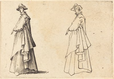 Büyük Paltolu Bayan by Jacques Callot