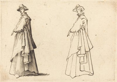 Büyük Paltolu Bayan by Jacques Callot