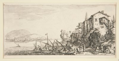 Le petit liman (küçük liman), Giovanni de Medici için Manzaralardan by Jacques Callot