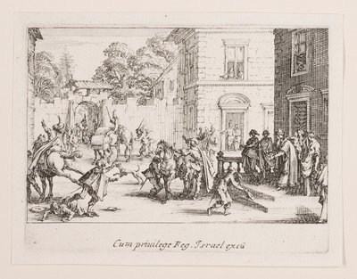 La vie de l serisinden Les adieux (Elvedalar) by Jacques Callot